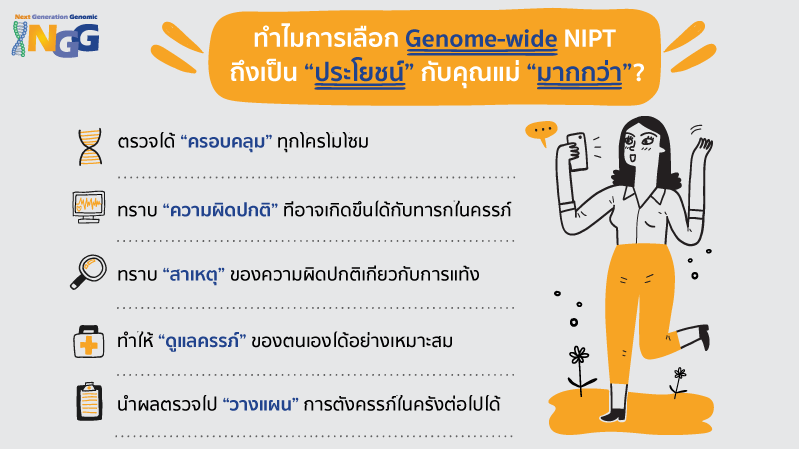 ทำไมการเลือก Genome-wide NIPT ถึงเป็นประโยชน์กับคุณแม่มากกว่า?