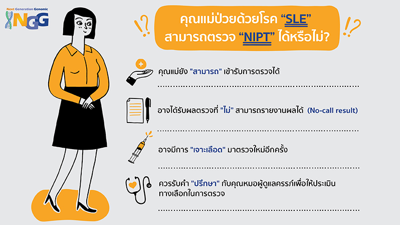 คุุณแม่ป่วยด้วยโรค SLE สามารถตรวจ NIPT ได้หรือไม่?