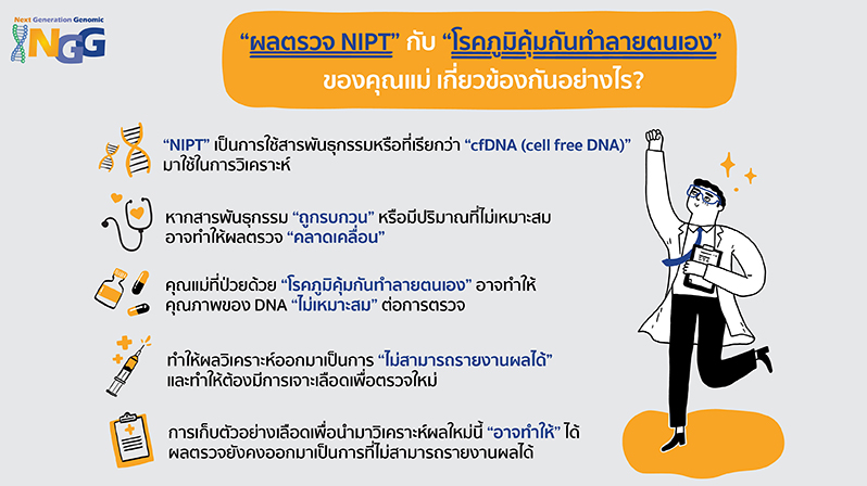 ผลตรวจ NIPT กับ โรคภูมิคุ้มกันทำลายตนเอง (Autoimmune disease) ของคุณแม่ เกี่ยวข้องกันอย่างไร?