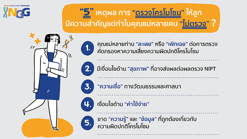 5 เหตุผล การตรวจโครโมโซมให้ลูกมีความสำคัญ แต่ทำไมคุณแม่หลายคนไมตรวจ?
