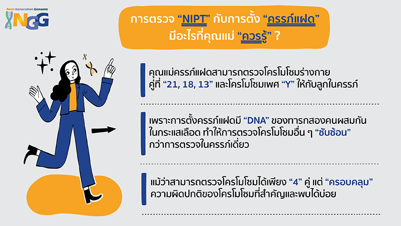 การตรวจ NIPT กับการตั้งครรภ์แฝด มีอะไรที่คุณแม่ควรรู้?