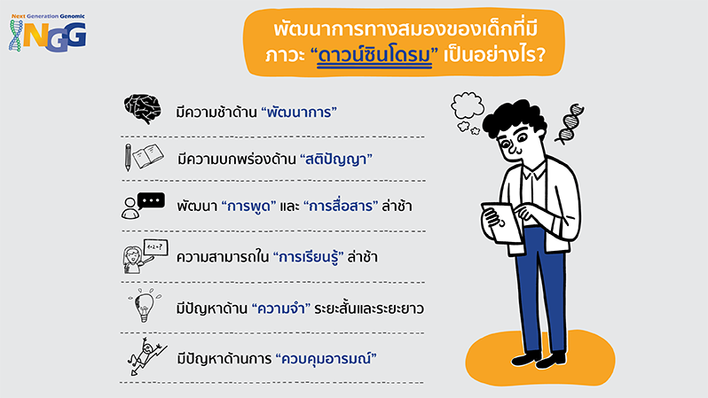 พัฒนาการทางสมองของเด็กที่มีดาวน์ซินโดรมเป็นอย่างไร?