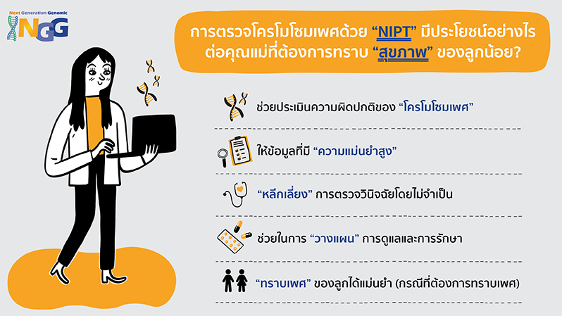 การตรวจโครโมโซมเพศด้วยการตรวจ NIPT มีประโยชน์อย่างไรต่อคุณแม่ที่ต้องการทราบสุขภาพของลูกน้อย