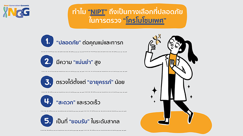 ทำไม NIPT ถึงเป็นทางเลือกที่ปลอดภัยในการตรวจโครโมโซมเพศ